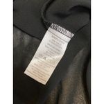 Naked Zebra Women's Black Long Sleeve V Neck Sheer Back Shirt Blouse Top Size M Photo 3