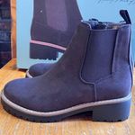 Kensie  womens faux suede pull on short Chelsea boots brown 6 Photo 1