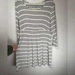 Soma  Loungewear Striped Knit Dress Tunic Soft Stretchy Women’s Size Large Photo 4