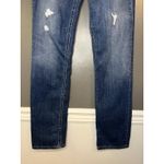 Gap 1969 Gap Jeans Womens 6 28R Blue Real Straight Destructed Distressed Denim Photo 2