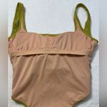 J.Crew Long Torso Ribbed Squareneck Green One Piece Swimsuit Sleek Design Photo 12