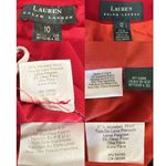 Ralph Lauren VTG 90s  L-RL Green Tag Red Wool Crest Pantsuit Preppy Heritage Med. Photo 13