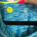 Tangerine  Blue and Yellow Running Hooded Jacket 1/4 Zip Size XL Photo 1