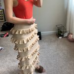 Zimmermann Zimmerman gold knit ruffle skirt. S Photo 5