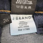 J Brand Mama J Maternity Stretch Jeans Fleeting Dark Wash 30" Inseam Size 26 Blue Photo 4