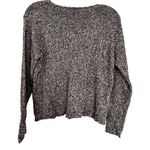 Eileen Fisher  brown ecru linen blend marled sweater Small Photo 2