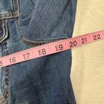 Free People  Women Size Large Blue‎ Denim Jacket with Patch Photo 6