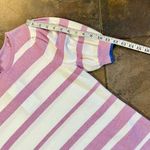 NWT Marble Striped Short Sleeve Sweater Balloon Sleeve Small Pink Photo 4