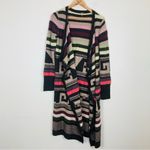 Free People Rolla Costa open sweater duster cardigan with southwestern motif. M Photo 1
