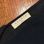 Sandro V Neck A Line Flowy Crepe Dress Photo 1