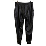 Spanx  Faux Leather Jogger Pants Womens Medium Black Pull On Elastic Vegan 28" Photo 4