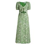 Likely  Alisa Cut-Out Floral Midi Dress, Ivory/Green, 4 (US) Photo 13