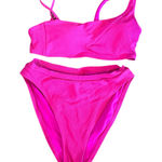 BECCA by Rebecca virtue  Pucker Up Danielle High-Waist Bikini Top & Bottom Size S Photo 0