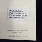 Charli London Pencil Skirt Black Plum Midi Stretch Jersey Palermo US 4 New Purple Photo 5