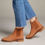  Clarksdale Arlo Dark Tan Suede Boots for Women Brown Ankle Booties 7M Photo 1