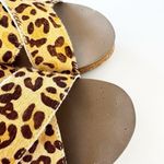 Boutique by Corkys Hazel Too Leopard Cheetah Wedge Doublestrap Slide Sandals 9 Brown Photo 7