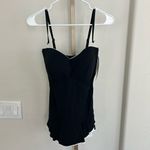 Profile by Gottex Women's Belle Curve Bandeau Swimdress Black White Size 16 New Photo 1