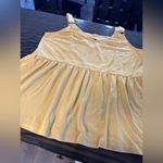 Doe & Rae  Free-Flowing Tank Mustard Side Slit (245) Photo 2