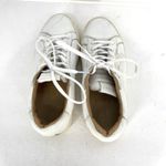 ALLSAINTS  Sheer Low Top Round Toe White Leather Sneaker Women's Size EU 37 US 7 Photo 2