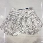 Ramy Brook  Womens Renly Black Silk Metallic Mini Tiered Skirt Photo 6