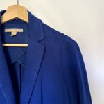 Banana Republic royal blue blazer women's size 2 pockets rayon nylon jacket Photo 1