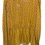 Crave fame Yellow Polka Dot Wrap Blouse Photo 1