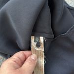 Massimo Dutti  Satin Mockneck Keyhole Blouse Black 36 Photo 7