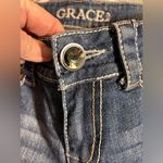 Grace in LA Blue Denim Jeans w lovely embellishments, Quality denim w extra Size 27 Photo 2