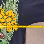 Jane Colby Long Sleeve Womens Medium Puff Paint Floral Garden Grandma USA VTG Blue Photo 6