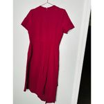 Shoshanna  Maroon Red Stretch Sheath Form Fitting Ralph Mini Dress Size 10 Photo 6