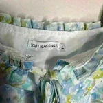 Toby Heart Ginger  floral ruffle‎ crop top Sz L Photo 4