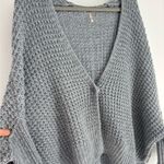 Free People Waffling Around Oversized Waffle Knit Cardigan Photo 3