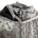 Mare Mare Women’s Hunt Velvet Sheer Polka Dot Blouse Black Size Medium M Photo 5