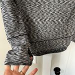 Andrew Marc  Black and White Cowl Neck Sweater with Textured Knit Photo 1