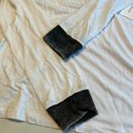 Treasure & Bond White Gray Trim Long Sleeve T Shirt Top Womens XS Photo 6