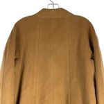 Talbots  Wool Cashmere Blend Hidden Button Car Coat Dark Camel Size 14P Photo 7