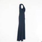 Betsy and Adam  -  Navy Draped Surplice Gown Photo 3