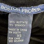 Boston Proper  Wide Leg Pants Pull On High Rise Stretch Slinky Black XS 28"x33" Photo 1