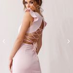 Selfie Leslie Pink Ruffle Mini Dress Photo 2