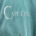 Cape Cod Art Unlimited Sportswear turtleneck teal embroidered sweatshirt L Blue Size L Photo 3