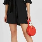 Diane Von Furstenberg ‎ Augustine Velvet-trimmed Black Dress Size 4 Photo 0