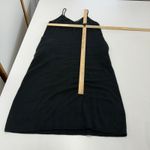 Mod Ref  Dress‎ Womens Small Black Knit V Neck Midi Pockets Photo 6