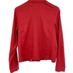 CAbi * Valentine Red Linen Blend Jacket Blazer Womens Size M Button Long Slv 5472 Photo 3