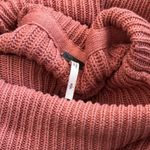 Free People  Layer Cake Cozy Pink Turtleneck Sweater Ruffle Cottagecore Size S Photo 6
