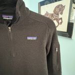 Patagonia Women's Better Sweater Black 1/4 Zip Fleece Sweater Sweatshirt size M Photo 2