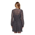 Lovestitch  NWT Romantic Love Letter Dark Gray Feminine Lace Mini Dress Medium Photo 15