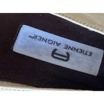 Etienne Aigner Shoes 8.5 Leather Loafers Stratford Tassel Beige Stratford Flats Photo 9