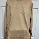 Essential s Fear If God Sand Crewneck Long Sleeve T-Shirt Photo 0
