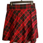Heart soul Vintage 90s  red black plaid circle skirt TuleTrim Christmas Holiday Photo 1