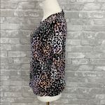 Veronica Beard  Jean Waldorf Tee in a lilac multi leopard print Photo 3
